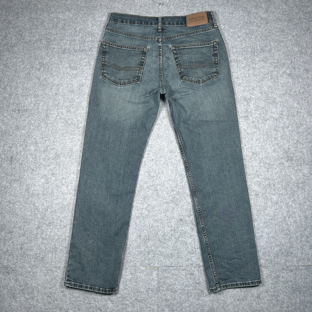 Levi's Strauss & Co Denim Jeans Mens Size 30x28 Grey S51 Straight Leg Red Tab